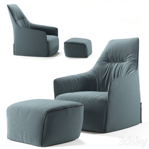 '3dsky Pro - Armchair POLIFORM Santa Monika Lounge' '3dsky Pro - Armchair POLIFORM Santa Monika Lounge'