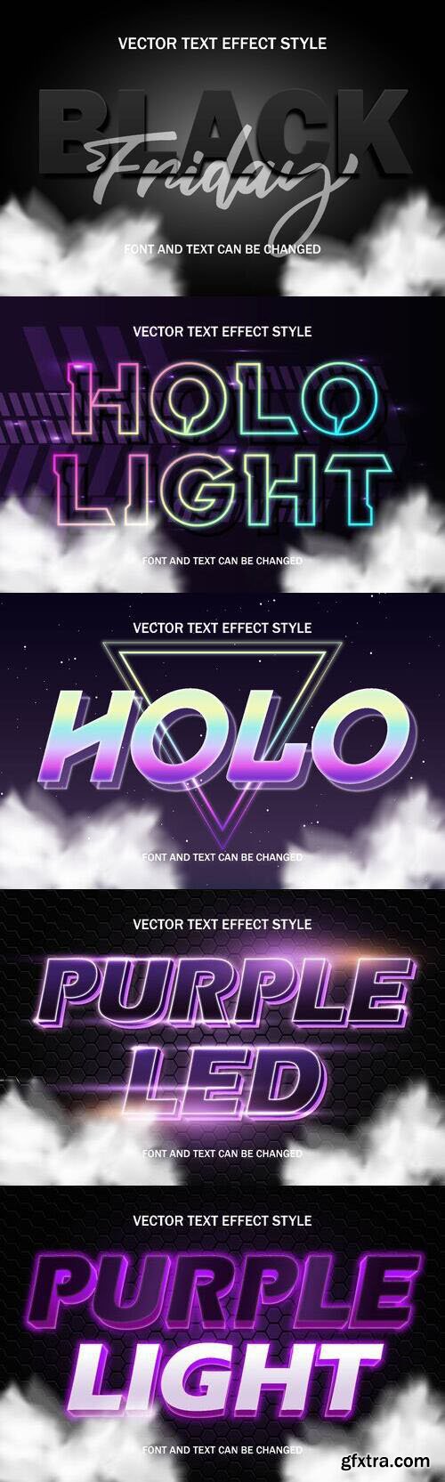 Vector 3d text editable, text effect font vol 81