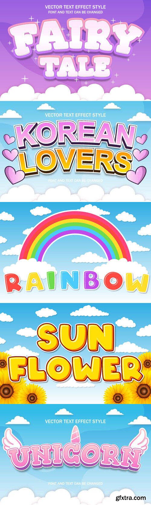 Vector 3d text editable, text effect font vol 69