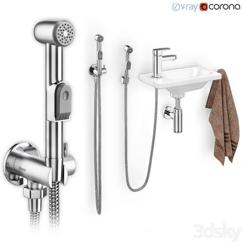 '3dsky Pro - Hygienic shower with washbasin Ravak' '3dsky Pro - Hygienic shower with washbasin Ravak'