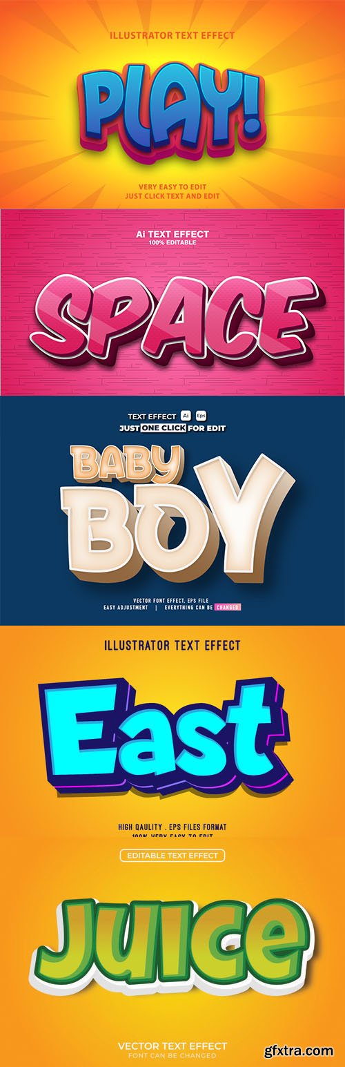 Vector 3d text editable, text effect font vol 90 Vector 3d text editable, text effect font vol 90