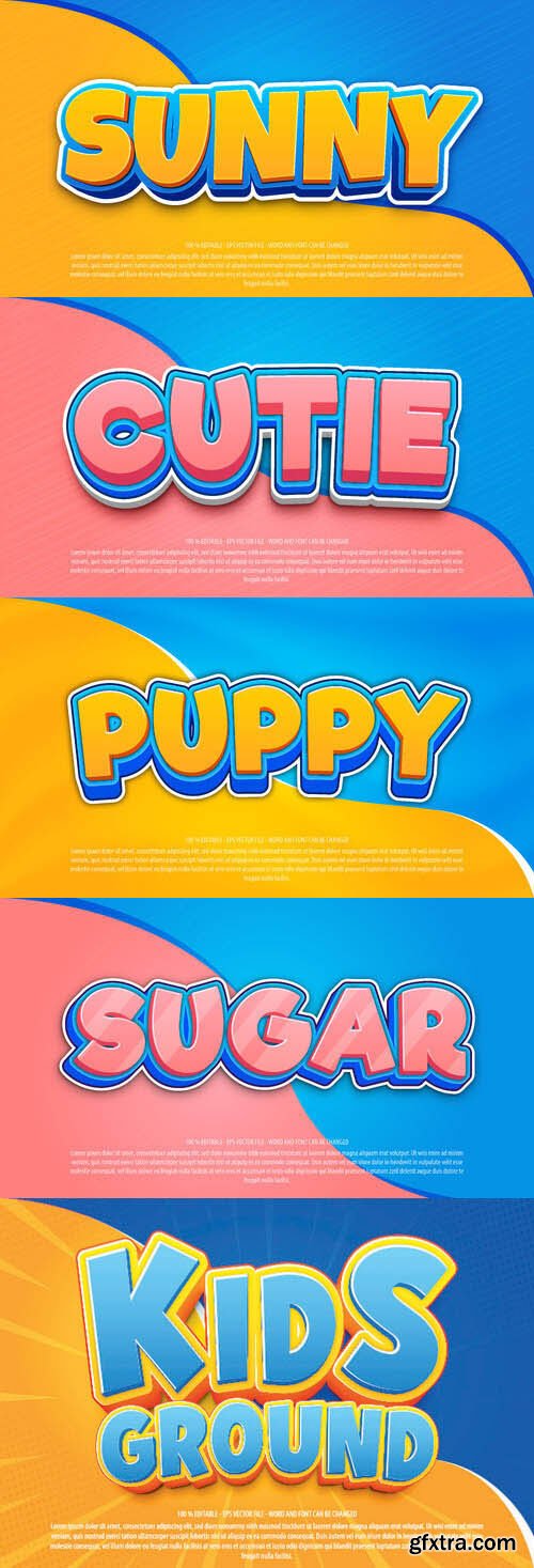 Vector 3d text editable, text effect font vol 101 Vector 3d text editable, text effect font vol 101