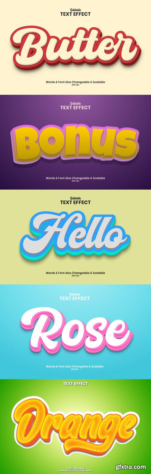 Vector 3d text editable, text effect font vol 95 Vector 3d text editable, text effect font vol 95