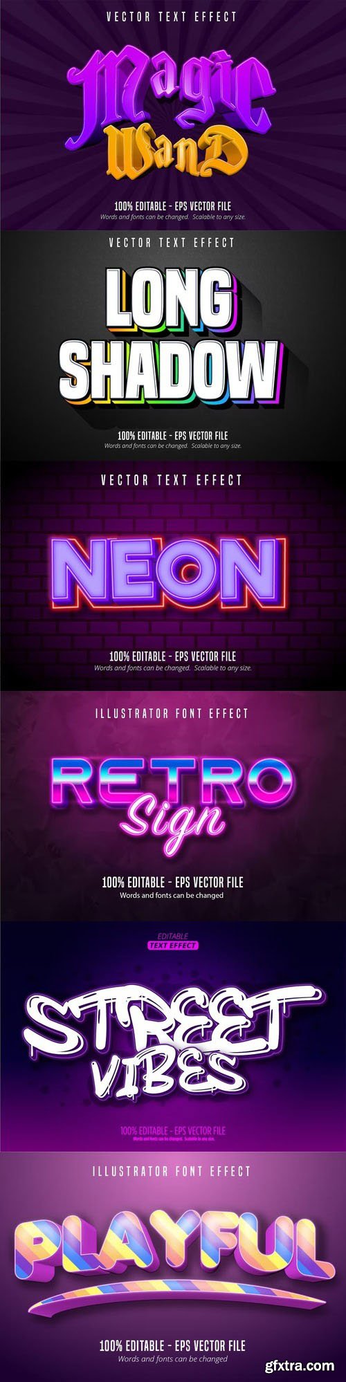 Vector 3d text editable, text effect font vol 110