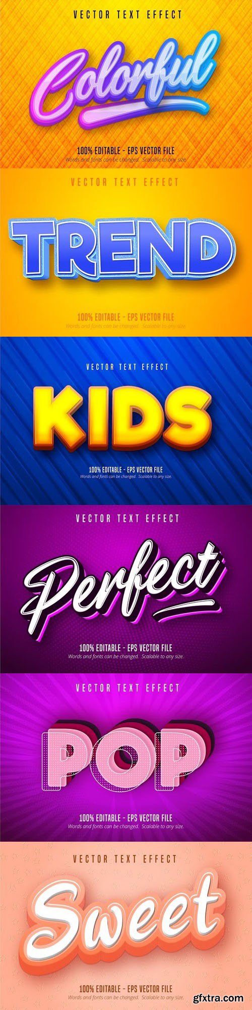 Vector 3d text editable, text effect font vol 112