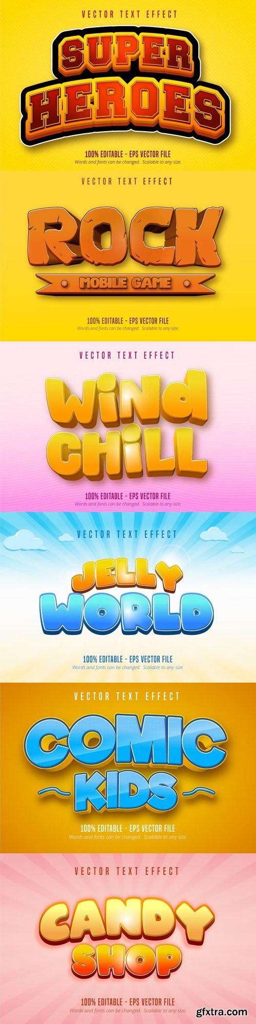 Vector 3d text editable, text effect font vol 109