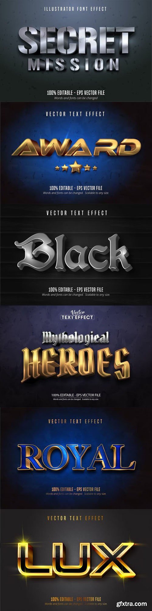 Vector 3d text editable, text effect font vol 104