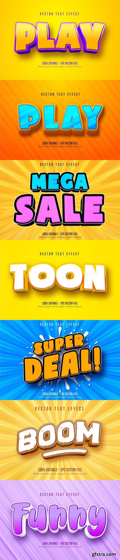 Vector 3d text editable, text effect font vol 118