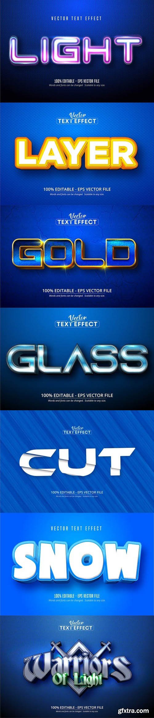 Vector 3d text editable, text effect font vol 122