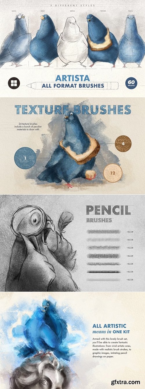 CreativeMarket - Artista Multi-App Brushes 292072410