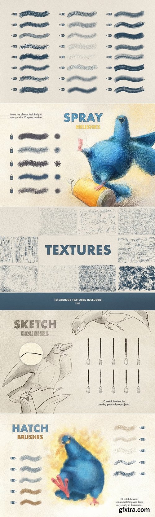 CreativeMarket - Artista Multi-App Brushes 292072410