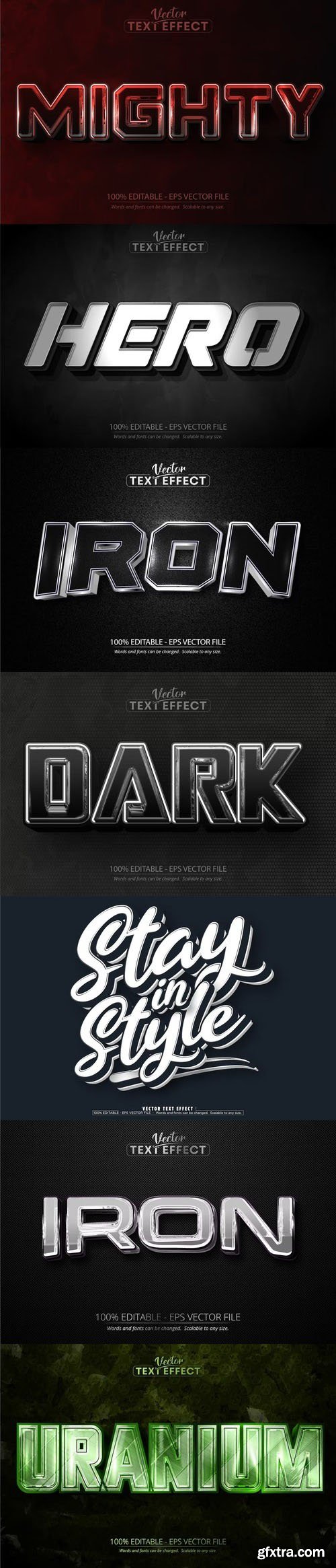 Vector 3d text editable, text effect font vol 141