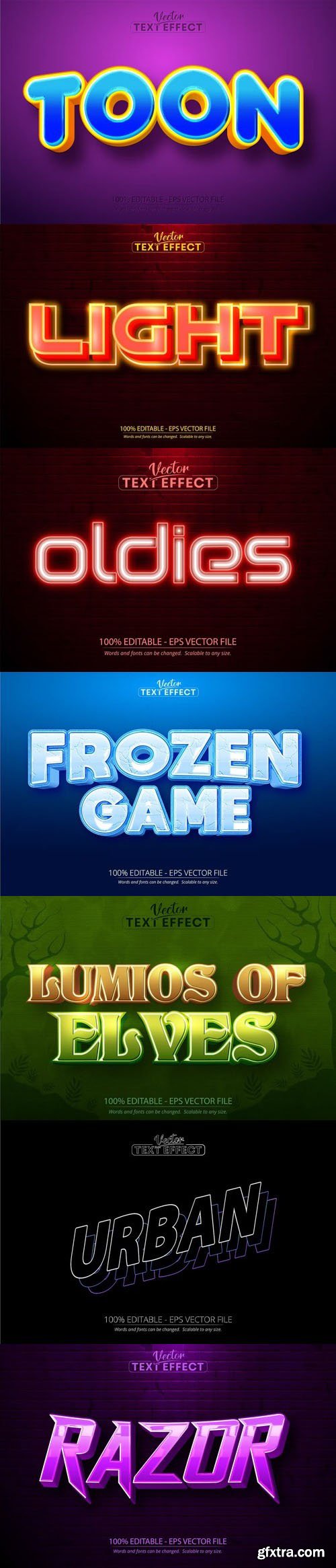 Vector 3d text editable, text effect font vol 135