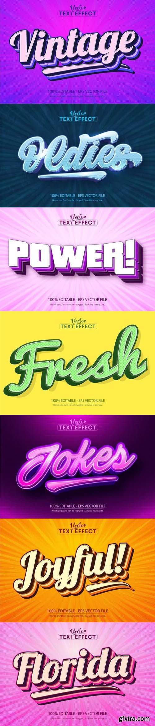 Vector 3d text editable, text effect font vol 132