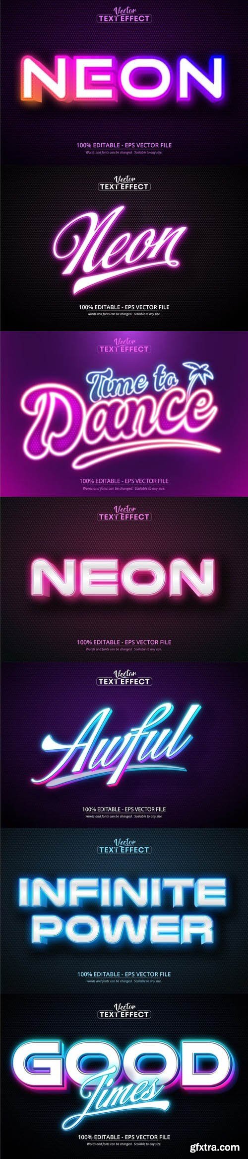 Vector 3d text editable, text effect font vol 125