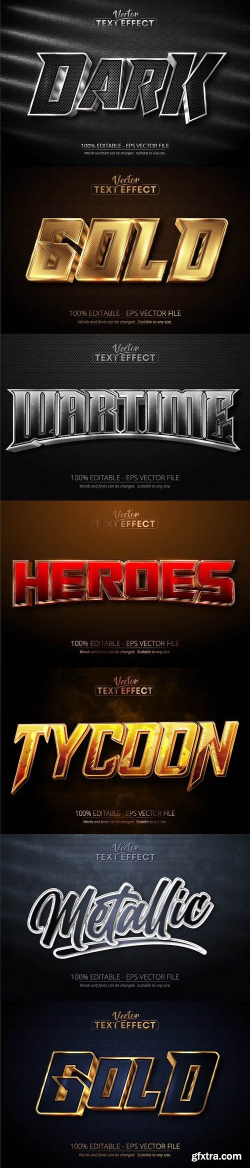 Vector 3d text editable, text effect font vol 129