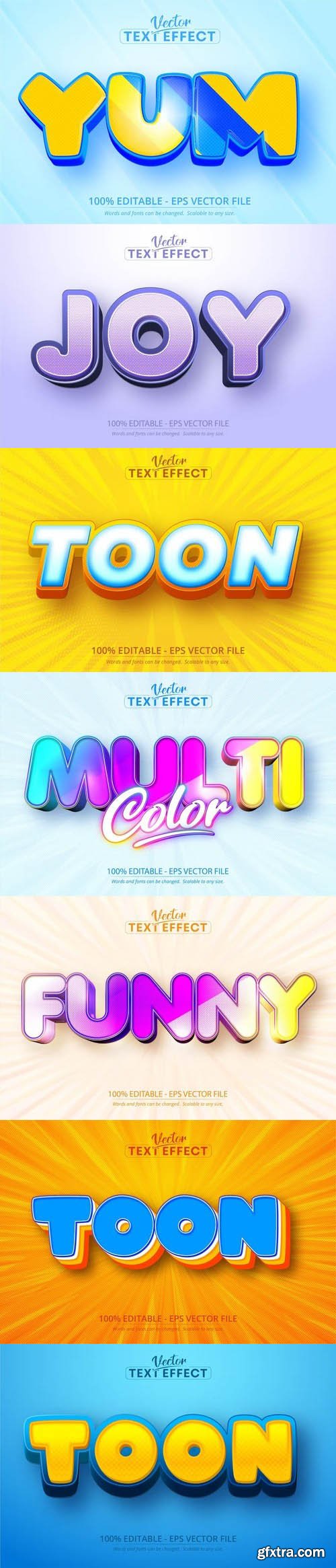 Vector 3d text editable, text effect font vol 130