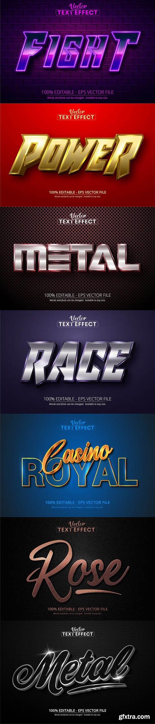 Vector 3d text editable, text effect font vol 124