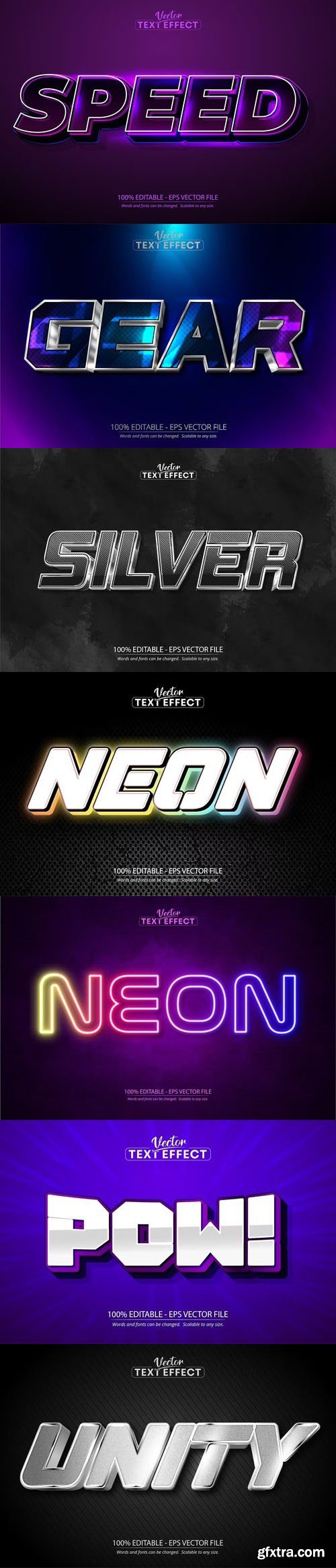 Vector 3d text editable, text effect font vol 146