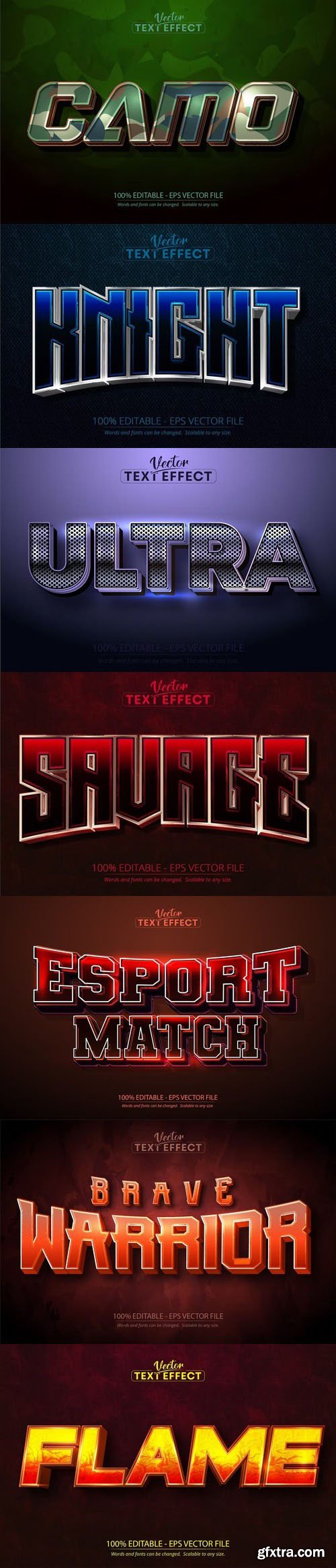 Vector 3d text editable, text effect font vol 147