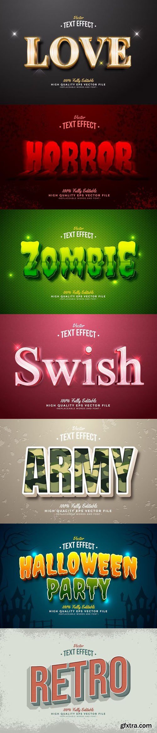 Vector 3d text editable, text effect font vol 157