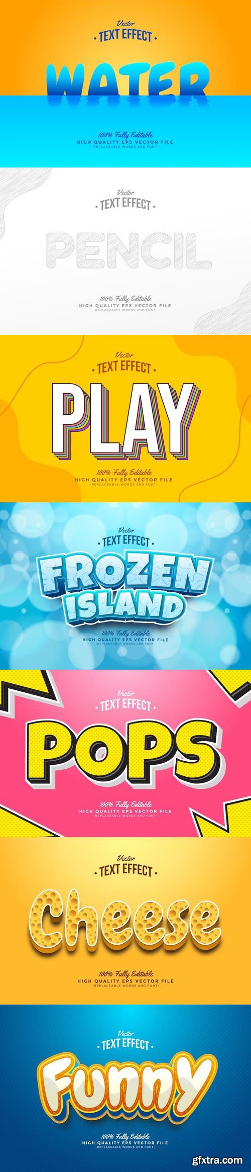 Vector 3d text editable, text effect font vol 153