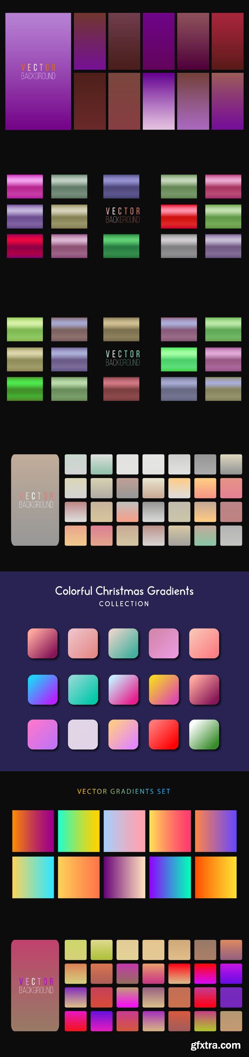 Gradients vector mega set Gradients vector mega set
