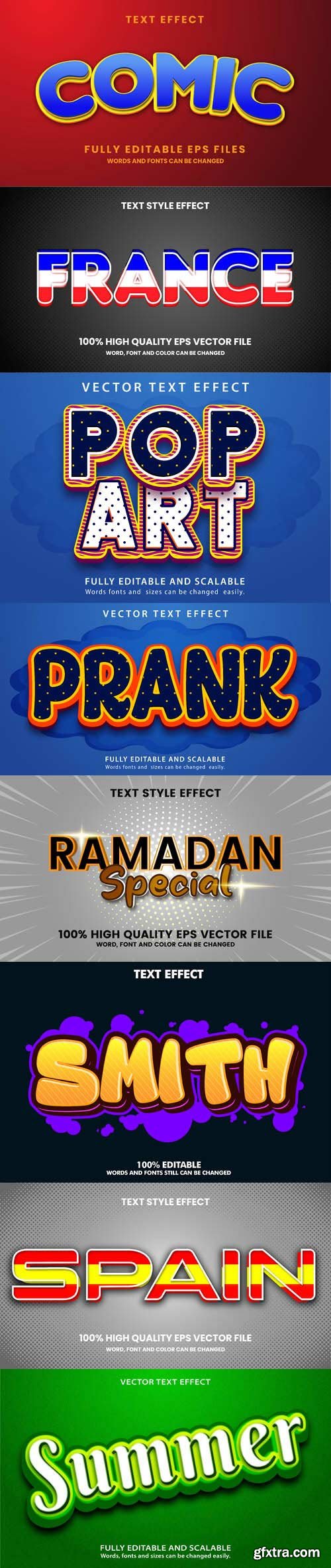 Vector 3d text editable, text effect font vol 178