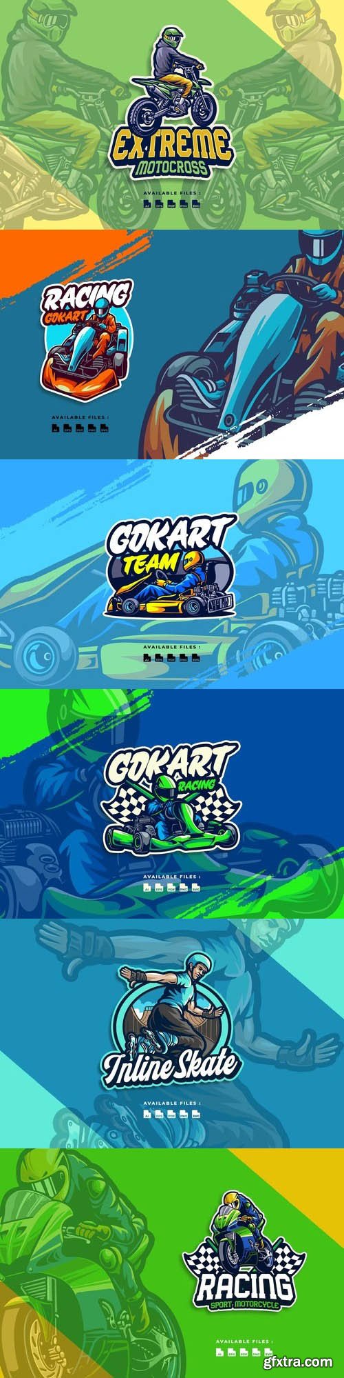 Mascot logo vector set vol 12 Mascot logo vector set vol 12