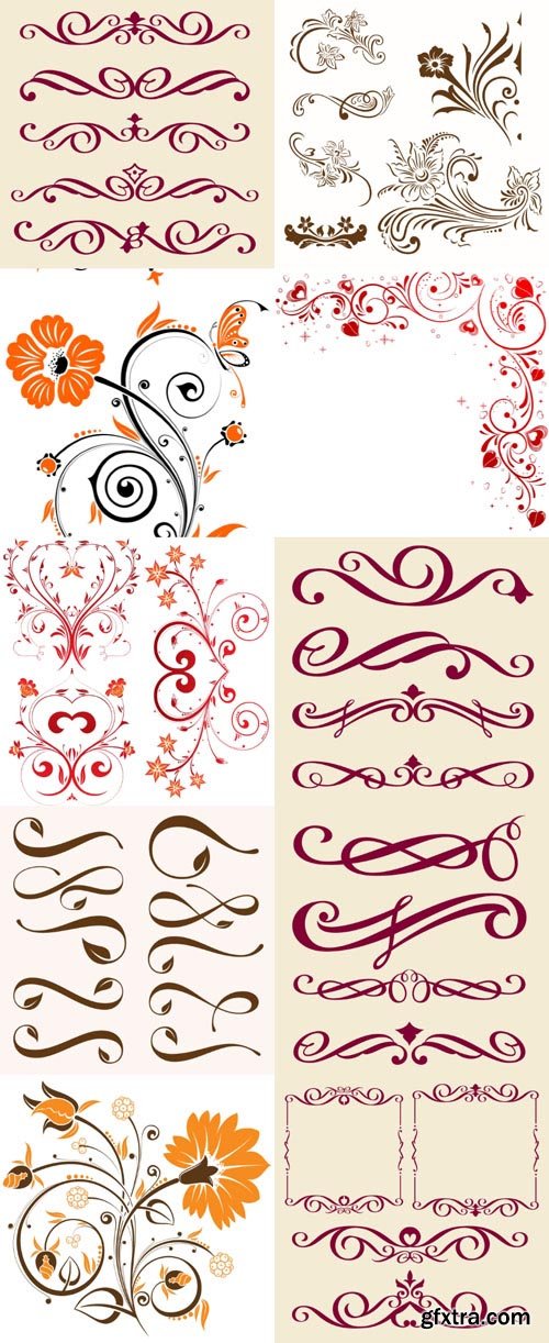Borders, frame, scrolls, dividers, line, curls, patterns, floral, design elements, calligraphic, ornaments, decorative hand drawn vector set Borders, frame, scrolls, dividers, line, curls, patterns, floral, design elements, calligraphic, ornaments, decorative hand drawn vector set