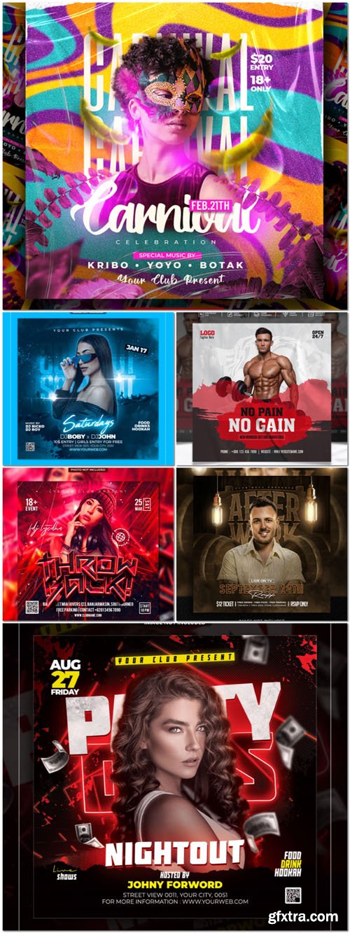 Flyer social media post, psd banner set vol 92 Flyer social media post, psd banner set vol 92