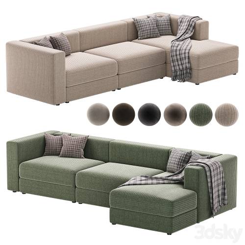 '3dsky Pro - JATTEBO mod right sofa by ikea'