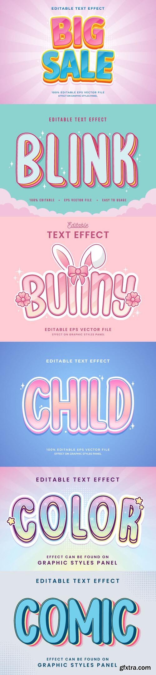 Vector 3d text editable, text effect font vol 187