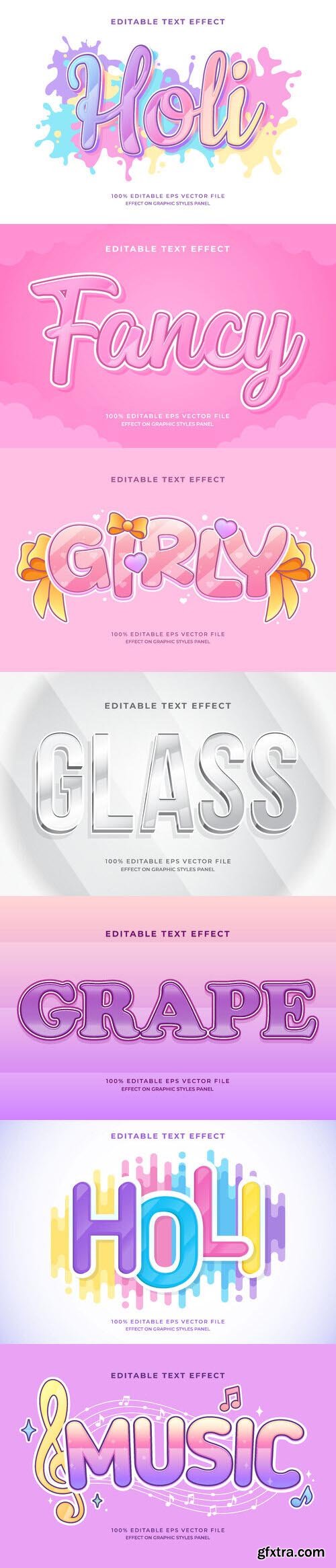Vector 3d text editable, text effect font vol 181