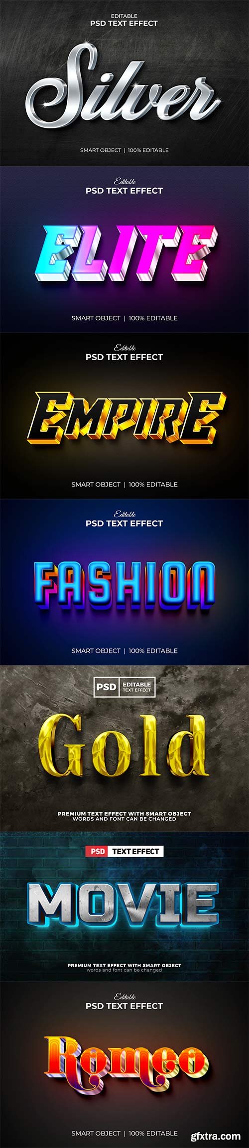 Psd text effect set vol 124