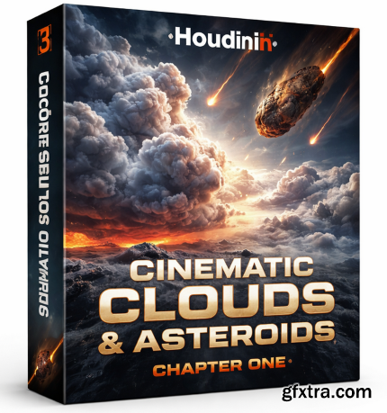 CGCircuit - Cinematic Clouds &amp; Asteroids Houdini Course Chapter One