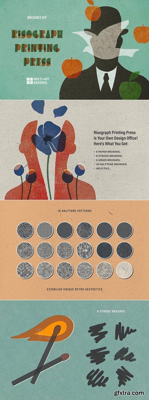 CreativeMarket - Multi-App Printing Press Brush Studio 292082179