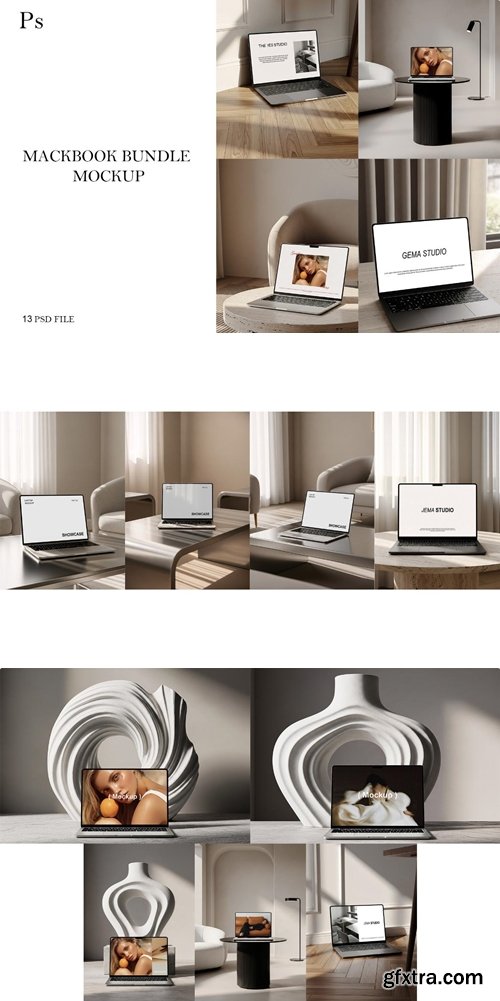 MockupCloud - MACBOOK MOCKUPS BUNDLE