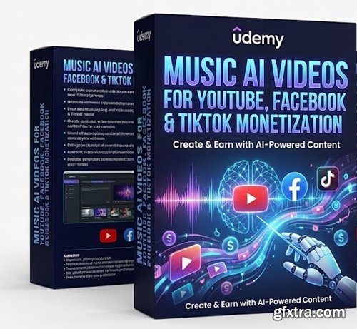 Udemy - Music AI Videos for YouTube, Facebook & TikTok Monetization