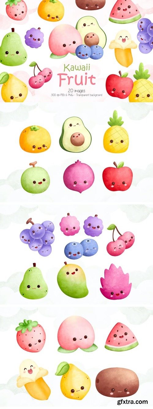 Fruit Character Clipart