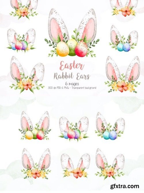 Easter Rabbit Ear Clipart