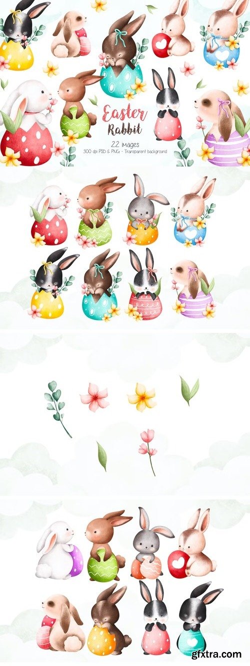 Easter Rabbit Clipart Beautiful Design
