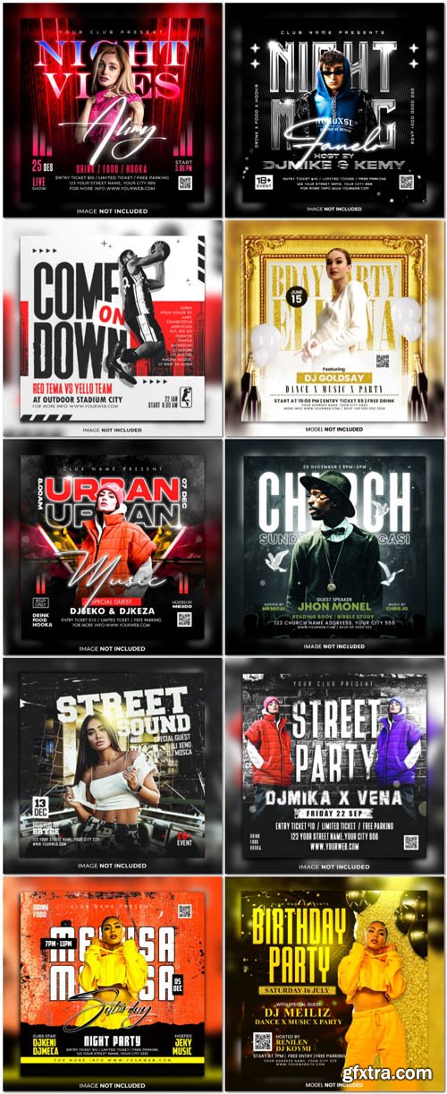 Flyer social media post, psd banner set vol 147 Flyer social media post, psd banner set vol 147