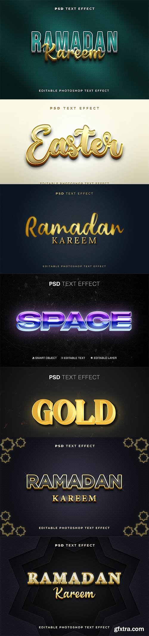 Text styles, Psd text effect set vol 177