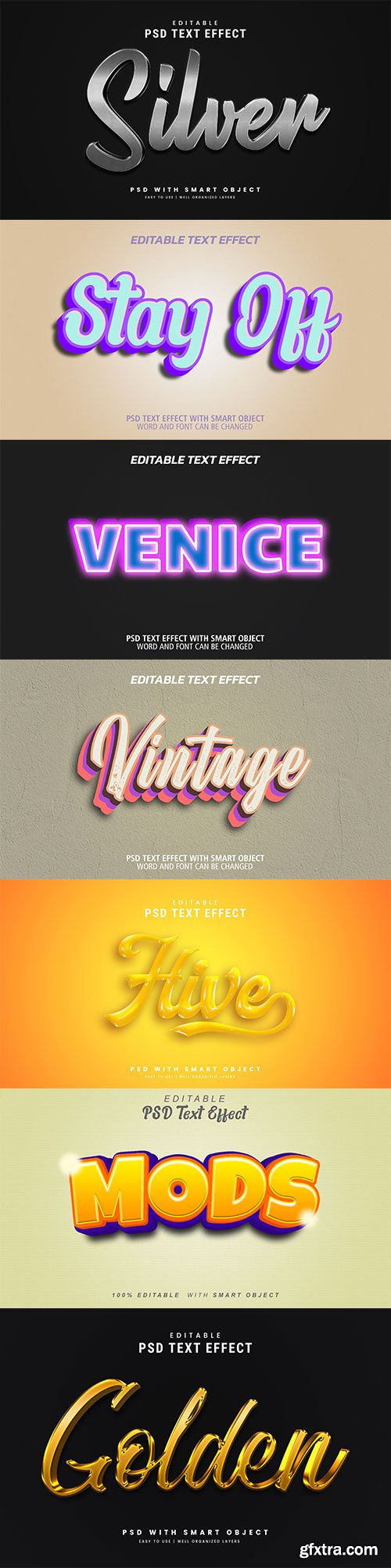 Text styles, Psd text effect set vol 173