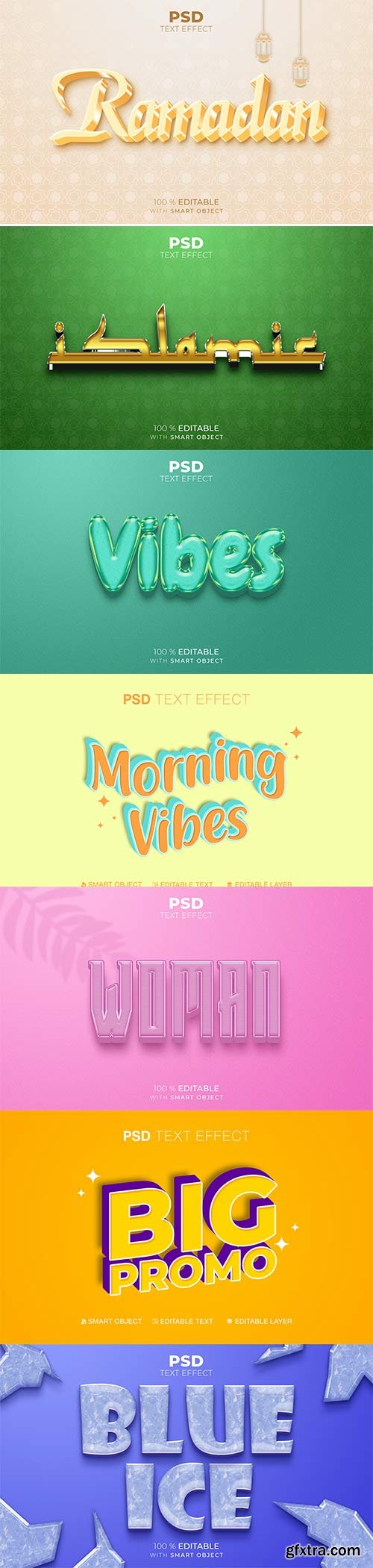 Text styles, Psd text effect set vol 171