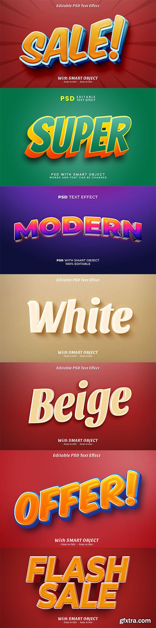 Text styles, Psd text effect set vol 175