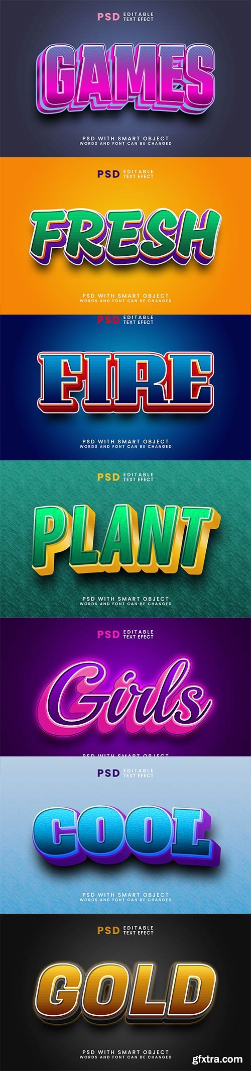 Text styles, Psd text effect set vol 176