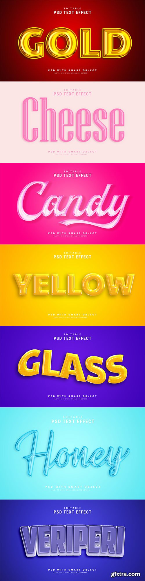 Text styles, Psd text effect set vol 172
