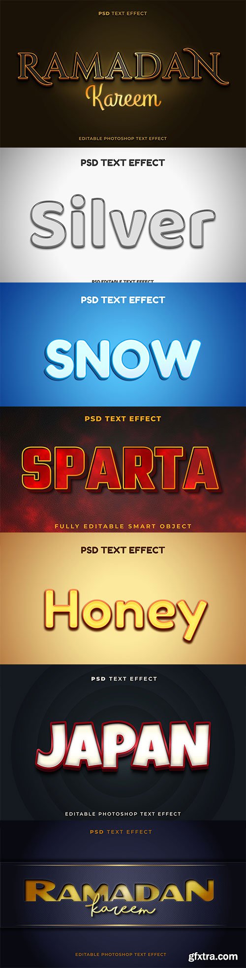 Text styles, Psd text effect set vol 192